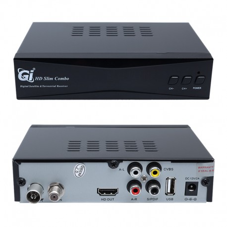 Ресивер Gi HD Slim Combo, DVB-S2/T2